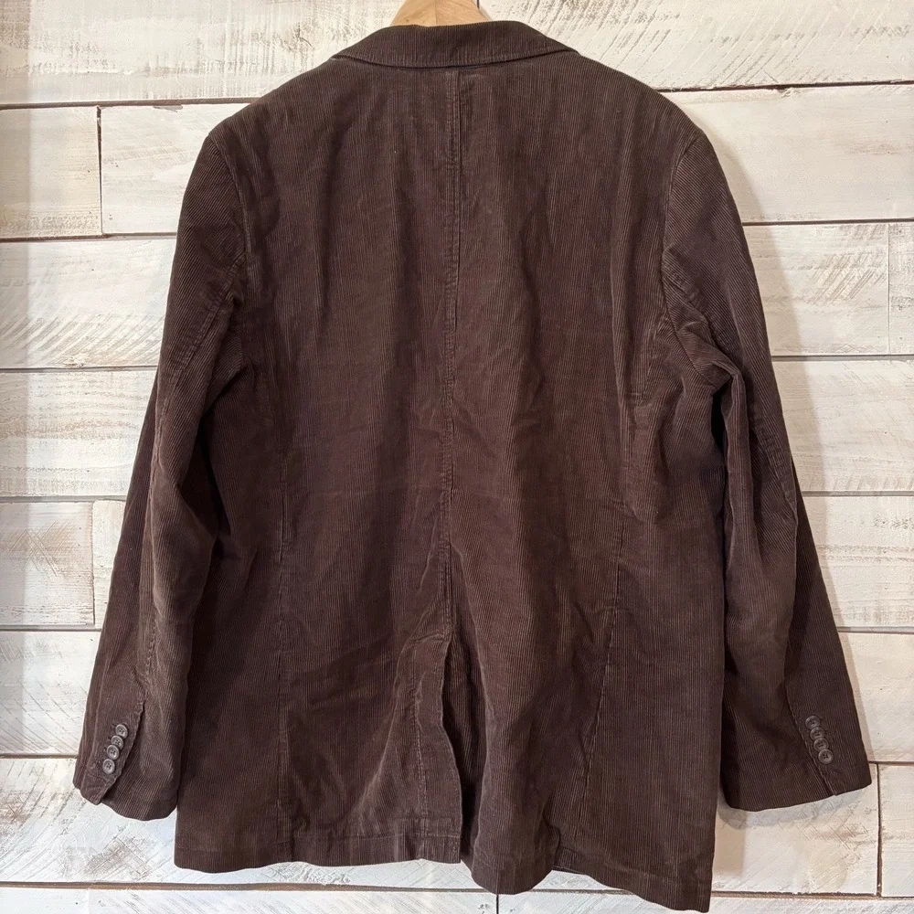 Old Navy Surplus Company Corduroy Jacket Blazer Men's XL Brown Y2K‎ Academia